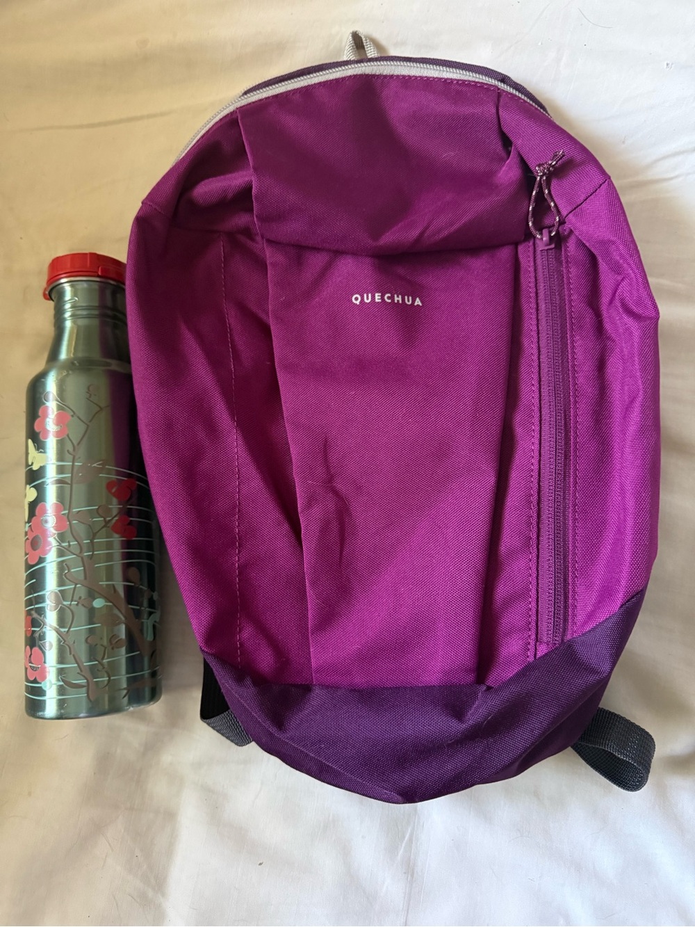 Deep Purple Daypack & water bottle